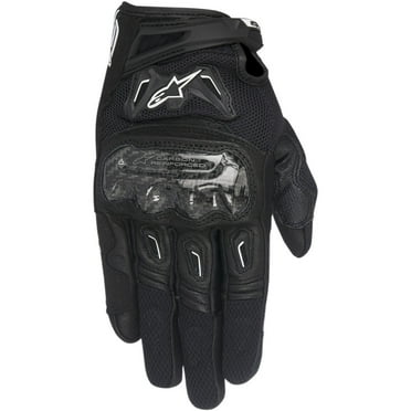 Alpinestars SMX1 SMX-1 Air V2 Mens Black Leather Motorcycle Gloves S M L XL 2XL 